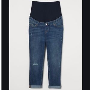 Maternity Boyfriend Cut Ankle Jeans